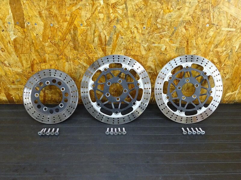 【251128】ZRX400(ZR400E)◇ ブレーキディスク前後セット フロント/リア ディスクローター ディスクボルト 段付き有 【ZRX-2 ZRX-Ⅱ | 中古バイクパーツ通販・買取　ジャンクヤード鳥取　JunkYard