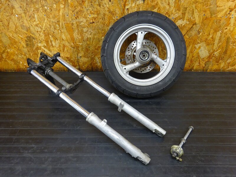 【260111】TDR80 (3GA-001)◆ フロント足回りセット フロントホイール 12×2.50 フロントフォーク メーターギア 錆/削れ有 | 中古バイクパーツ通販・買取　ジャンクヤード鳥取　JunkYard