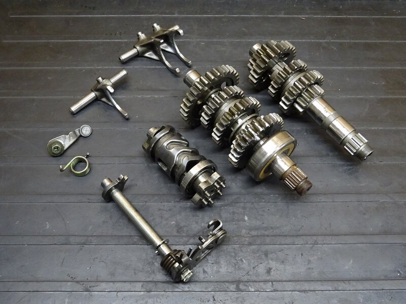 【260317】◆ ミッションセット シフトシャフト シフトドラム/フォーク ※エンジンパーツ【検索：SRX400/600 XT600 テネレ | 中古バイクパーツ通販・買取　ジャンクヤード鳥取　JunkYard