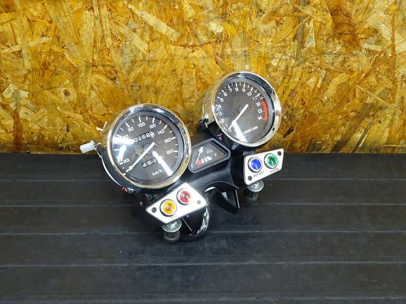 【250621】XJR400(4HM-010)◇ 社外スピードメーター タコメーター インジケーター 158km レンズ割れ 破損有 トリップ欠品 【XJR400R RH02J | 中古バイクパーツ通販・買取　ジャンクヤード鳥取　JunkYard