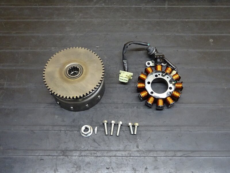 【250731】グロム(JC61-1003)◆ ジェネレーターセット ピックアップコイル フライホイール ※エンジンパーツ | 中古バイクパーツ通販・買取　ジャンクヤード鳥取　JunkYard