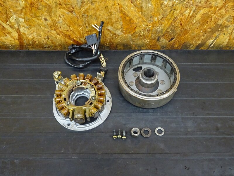 【251201】SR400(1JR-290)◇ ジェネレーター ピックアップコイル フライホイール 配線加工有 ※エンジンパーツ 【検:SR500 1JN 2J2 2H6 | 中古バイクパーツ通販・買取　ジャンクヤード鳥取　JunkYard