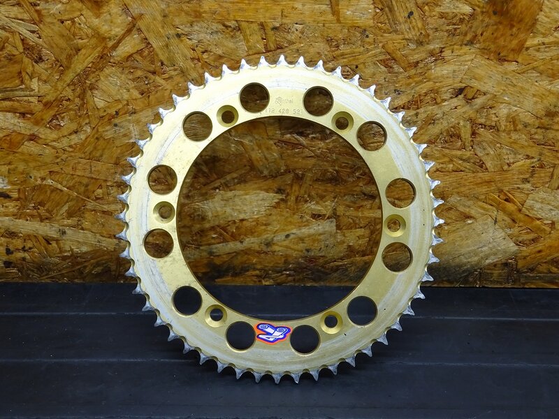 【251114】KDX125SR(DX125A-016)◆ 社外スプロケット レンサル 112 428 52T 削れ有 【検索：200 220 250 | 中古バイクパーツ通販・買取　ジャンクヤード鳥取　JunkYard