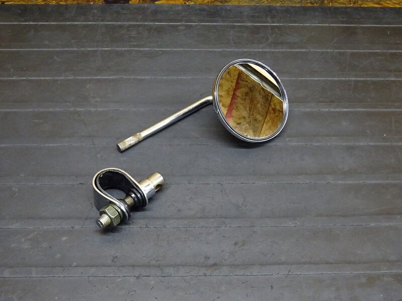 【260213】◆ ハンドルクランプ クランプミラー 1インチ 丸型ミラー ラウンド ※ドラッグスター シャドウ マグナ バルカン チョッパー | 中古バイクパーツ通販・買取　ジャンクヤード鳥取　JunkYard