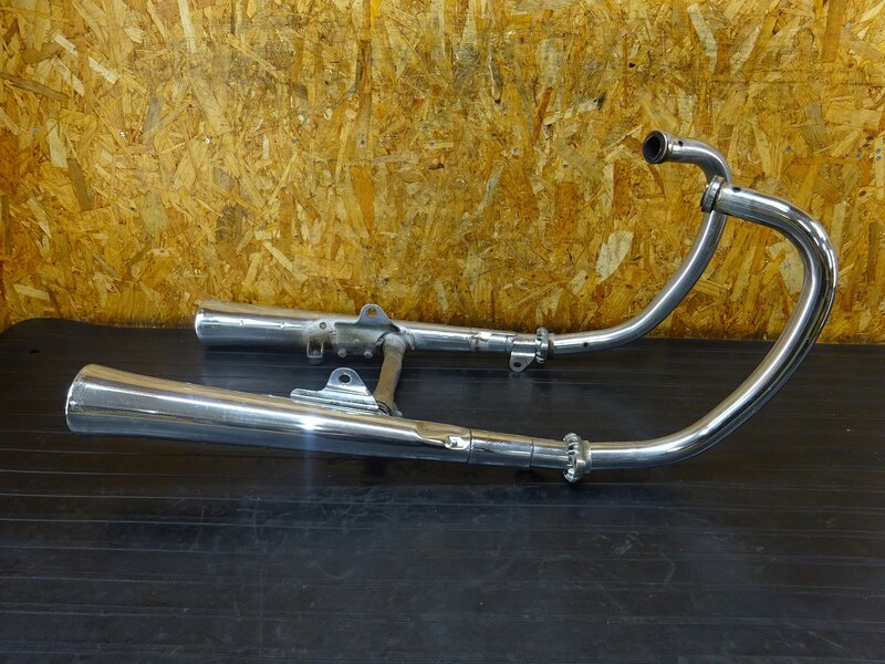 【251013】XS650SP(447-904)◆ 純正マフラー エキパイ サイレンサー 2M0-14710/20 削れ有 【SPL スペシャル ※検索：3G5 TX650 | 中古バイクパーツ通販・買取　ジャンクヤード鳥取　JunkYard