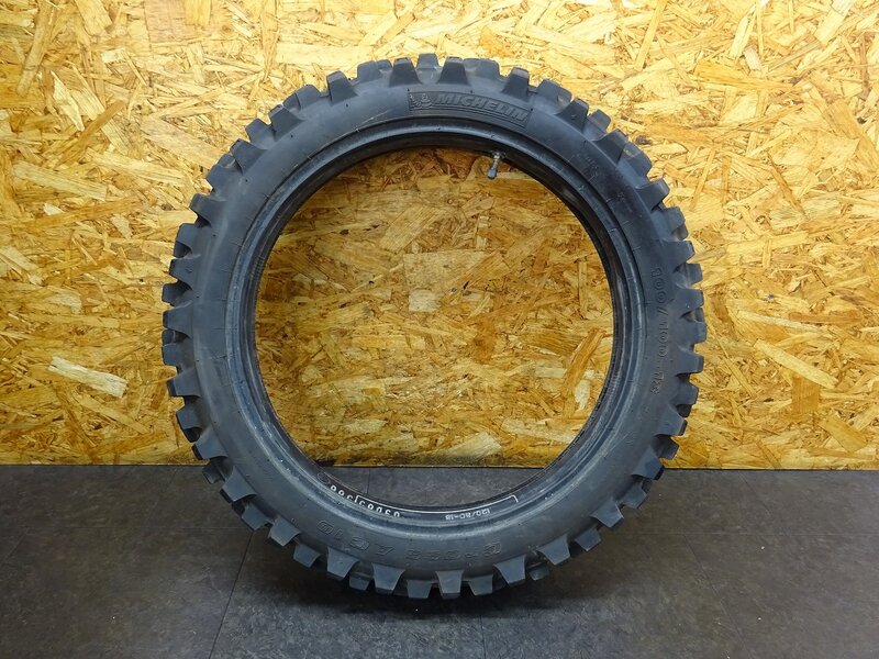 【251118】KDX200SR(DX200G-004)◆ 中古タイヤ ミシュラン CROSS AC10 100/100-18 17年39週 オフロード 【検索:125 220 250 | 中古バイクパーツ通販・買取　ジャンクヤード鳥取　JunkYard
