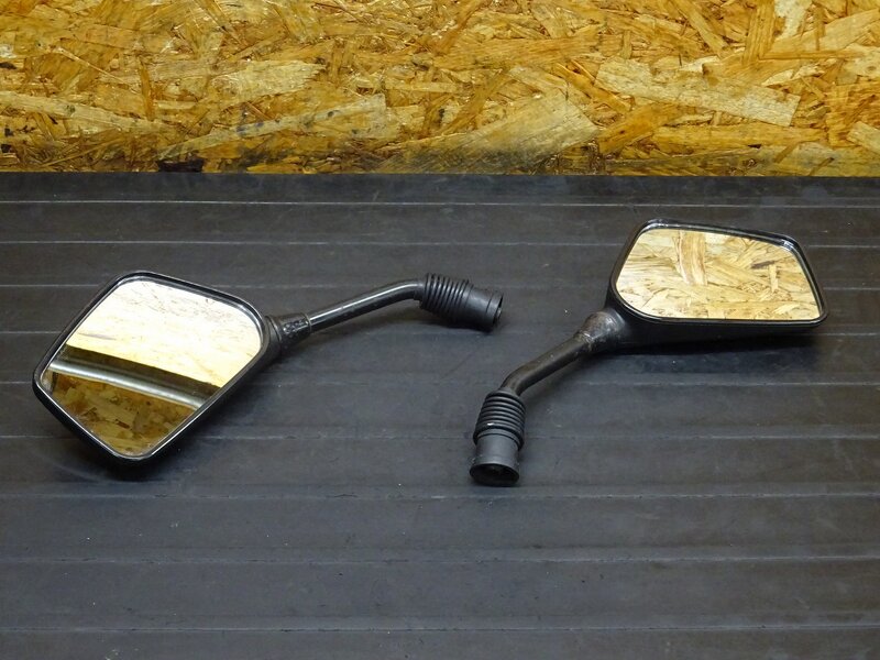 【251227】W650(EJ650A-004)◆ 社外ミラー左右セット ナポレオン NAPOLEON コルノ 10mm 削れ有 【検索:W400 EJ400A | 中古バイクパーツ通販・買取　ジャンクヤード鳥取　JunkYard