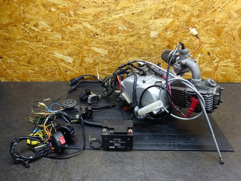 【251104】ベンリィ90S(HA03-1110)◆ 中古エンジン 始動確認後取り外し!! 社外キャブレター ハーネス 排気量削り ※検索：CD90/50【12V | 中古バイクパーツ通販・買取　ジャンクヤード鳥取　JunkYard