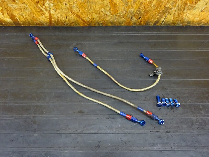 【251212】CBR250RR(MC22-1052)◇ 社外ブレーキホース前後セット フロント/リア スウェッジライン バンジョーボルト 【規制前 | 中古バイクパーツ通販・買取　ジャンクヤード鳥取　JunkYard