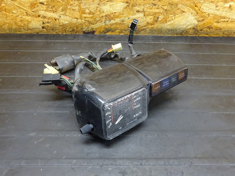 【260207】CRM250R(MD24-1405)◆ スピードメーター インジケーターランプ 17433km 針動作OK 割れ/劣化有 | 中古バイクパーツ通販・買取　ジャンクヤード鳥取　JunkYard