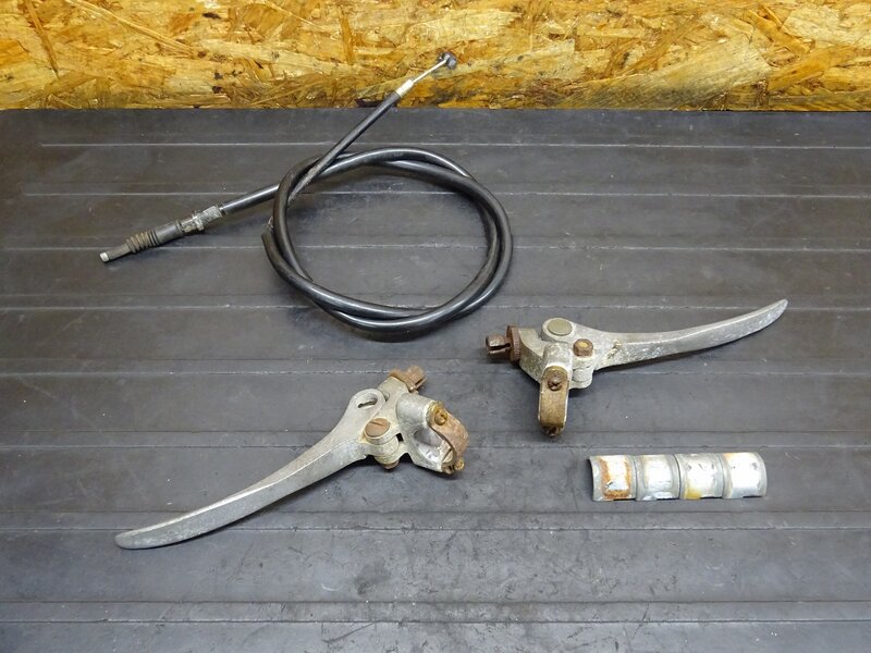 【260310】SR400(1JR-302)◆ 社外レバー左右セット 1インチ 7/8インチ ※検索：ハーレー ショベル エボ ビンテージ 【検:SR500 1JN 2J2 2H6 | 中古バイクパーツ通販・買取　ジャンクヤード鳥取　JunkYard