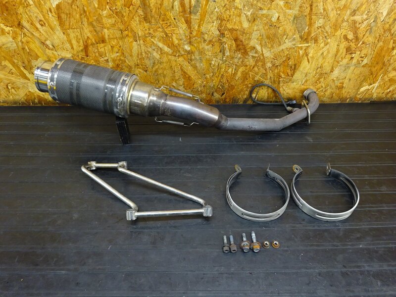 【251117】ジェンマ250(CJ47A-101)◇ 社外マフラー エキパイ サイレンサー O2センサー 凹み/削れ有 | 中古バイクパーツ通販・買取　ジャンクヤード鳥取　JunkYard