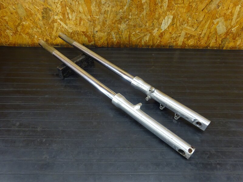 【251211】スティード400(NC26-1441)◆ フロントフォーク ロングフォーク フォークジョイント 150mm延長 インナーチューブ ボトムケース | 中古バイクパーツ通販・買取　ジャンクヤード鳥取　JunkYard