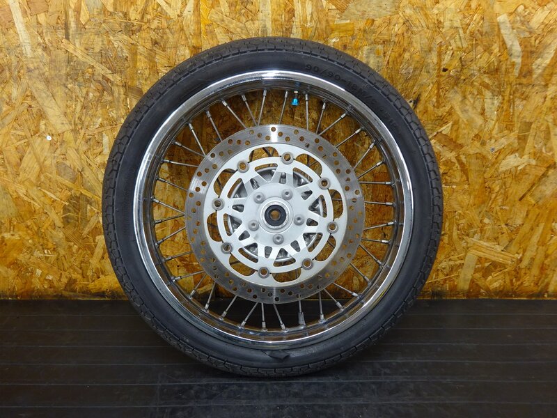 【250333】エストレヤRS(BJ250A-061)● フロントホイール 18×1.85 ブレーキディスク 【エストレア ESTRELLA | 中古バイクパーツ通販・買取　ジャンクヤード鳥取　JunkYard