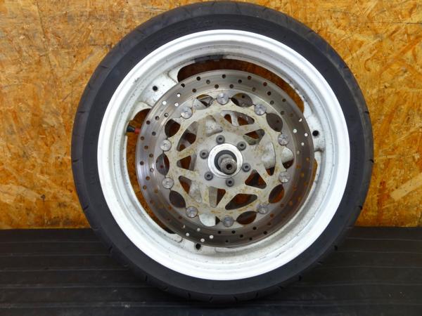 【160720】FZR1000(3GM)◇フロントホイール 17×3.50 アクスル | 中古バイクパーツ通販・買取　ジャンクヤード鳥取　JunkYard