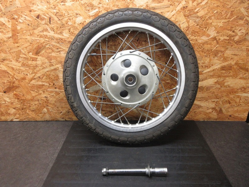 【241034】SR400(1JR-269)◆ フロントホイール 18×1.85 フロントアクスルシャフト 【検:SR500 1JN 2J2 2H6 | 中古バイクパーツ通販・買取　ジャンクヤード鳥取　JunkYard