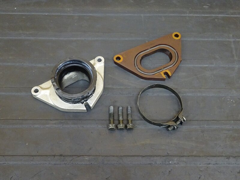 【250514】GB400TT(NC20-1010)◇ インシュレーターセット インテークマニホールド インマニ 劣化有 ジャンク!! 【4900km外し 検索:GB500TT | 中古バイクパーツ通販・買取　ジャンクヤード鳥取　JunkYard