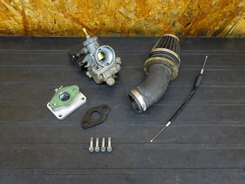 【251229】GT80(3M8-000)◇ 社外ビッグキャブレターセット キャブ ミクニ VM20?? キタコ?? 【検:GT50 374 ミニトレ モノサス | 中古バイクパーツ通販・買取　ジャンクヤード鳥取　JunkYard