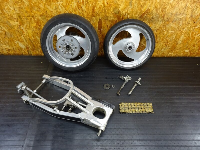 【260301】ZZR400(ZX400N-008)◇ ロングスイングアームセット ロンスイ ホイール 【検索:ウォンウォン ギラギラ系】 【ZZ-R400 | 中古バイクパーツ通販・買取　ジャンクヤード鳥取　JunkYard