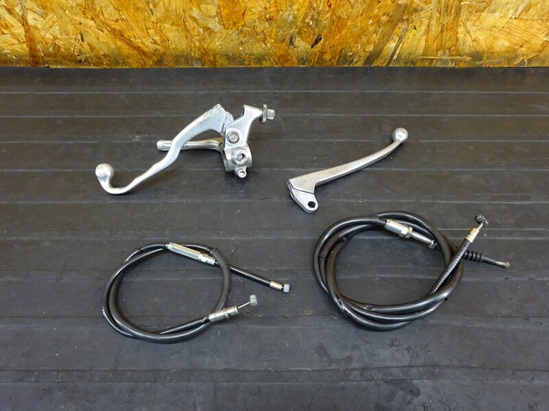 【250610】SR400(1JR-336)◇ 社外クラッチレバー クラッチレバーホルダー WM ブレーキレバー 曲がり、削れ有 【検:SR500 1JN 2J2 2H6 | 中古バイクパーツ通販・買取　ジャンクヤード鳥取　JunkYard