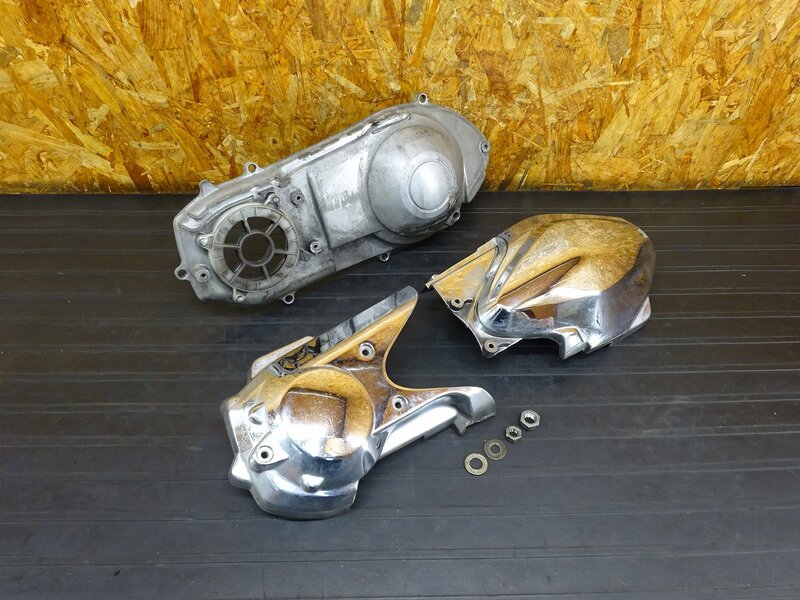 【260201】フォルツァZ(MF08-1018)◇ プーリーカバー エンジンカバー クランクケースカバー メッキカバー ※エンジンパーツ | 中古バイクパーツ通販・買取　ジャンクヤード鳥取　JunkYard