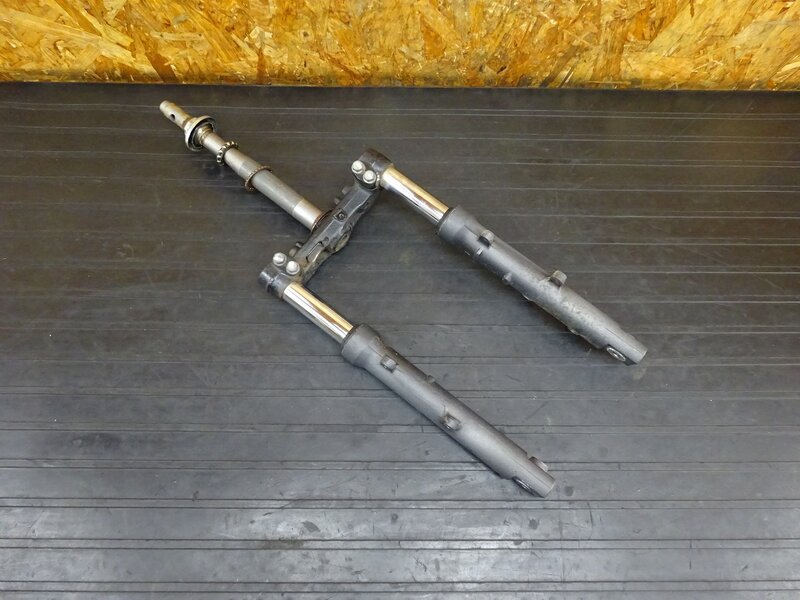 【260206】PS250(MF09-1002)◇ フロントフォーク インナーチューブ ボトムケース ステム アンダーブラケット 【角目 | 中古バイクパーツ通販・買取　ジャンクヤード鳥取　JunkYard