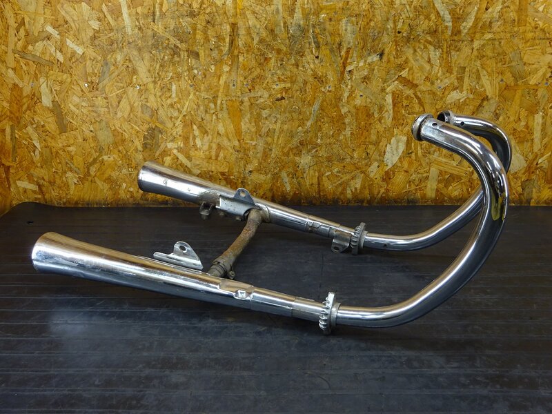 【250803】XS650SP(3G5-000)◆ 純正マフラー エキパイ サイレンサー YAMAHA 3G5-147810/20 削れ/凹み有 【SPL スペシャル | 中古バイクパーツ通販・買取　ジャンクヤード鳥取　JunkYard