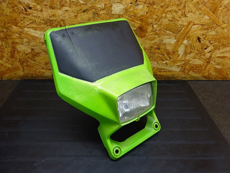 【251114】KDX125SR(DX125A-016)◆ フロントカウル ヘッドライト ヘッドライトレンズ LED 割れ/色塗り有 【検索：200 220 250 | 中古バイクパーツ通販・買取　ジャンクヤード鳥取　JunkYard