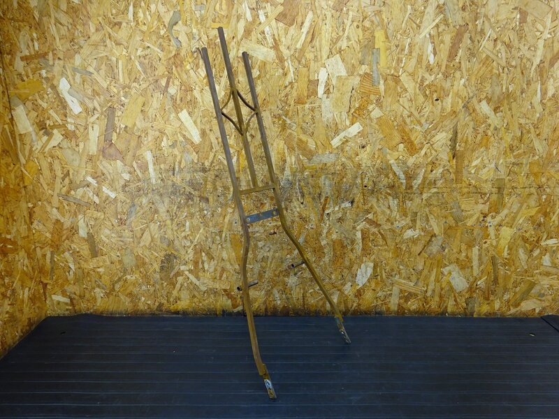 【260213】◆ 社外シーシーバー トライデント 全長約1100mm 錆/曲がり有 【検索：チョッパー ハーレー パン ショベル スポーツスター | 中古バイクパーツ通販・買取　ジャンクヤード鳥取　JunkYard